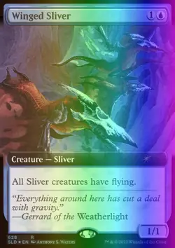 MTG Magic the Gathering Winged Sliver (628/1164) Secret Lair Drop Series NM FOIL - Image 1