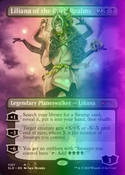 MTG Liliana of the Dark Realms (1107/1164) Secret Lair Drop Series NM FOIL - Image 1