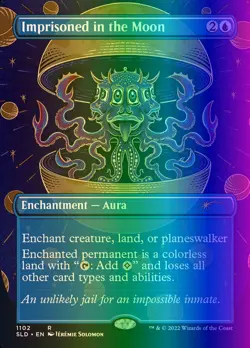 MTG Imprisoned in the Moon (1102/1164) Secret Lair Drop Series NM FOIL - Image 1
