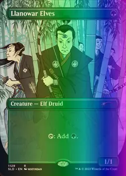 MTG Llanowar Elves (1129/1164) Secret Lair Drop Series NM FOIL - Image 1