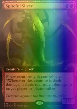 MTG Spiteful Sliver (643/1164) Secret Lair Drop Series NM FOIL - Image 1