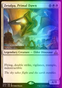 MTG Magic the Gathering Zetalpa, Primal Dawn (30/219) Rivals of Ixalan LP FOIL - Image 1