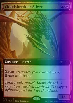 MTG Cloudshredder Sliver (660/1164) Secret Lair Drop Series NM FOIL - Image 1