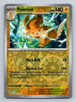 #76 Pawmot 2023 Paldea Evolved [ Reverse Holo - Image 1