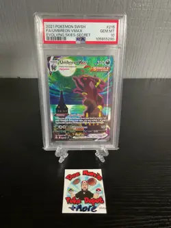 PSA 10 Umbreon VMAX Alternate Alt Art 215/203 Pokemon TCG English Gem Mint - Image 1