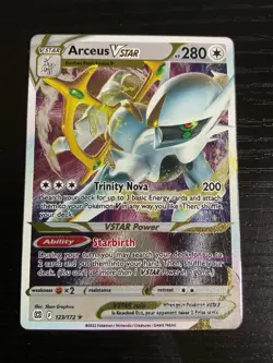 Arceus VSTAR 123/172 Brilliant Stars Pokemon Metal Card Promo Pokemon TCG NM/M - Image 2