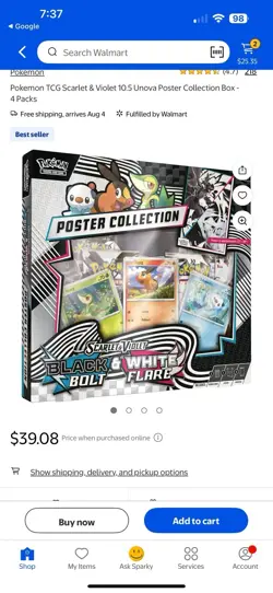 🔥 Pokemon SEALED CASE 6x Poster Collection Black Bolt/White Flare Unova SV10.5 - Image 3