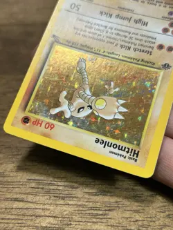 1st Edition Hitmonlee #7/62 Fossil Holo 1999 Vintage WOTC Pokemon Card LP - Image 4