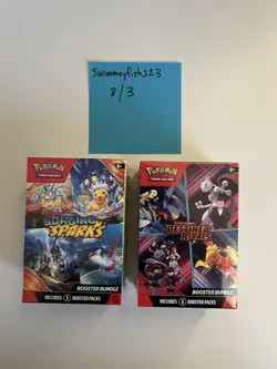 Pokemon TCG Destined Rivals & Surging Sparks Booster Bundles Lot of 2 New Sealed - Image 1