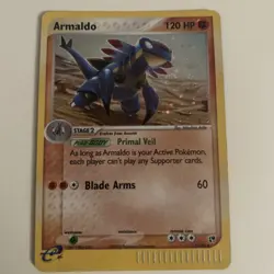 Armaldo 1/100 EX Sandstorm Holo Rare Pokemon TCG E Series Card LP SWIRL - Image 1