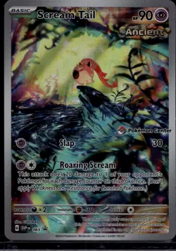 Pokemon TCG Scream Tail 065 Scarlet & Violet Pokemon Center Promo NM - Image 1