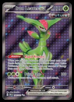 Iron Leaves ex 186/162 Ultra Rare Pokemon Temporal Forces NM - Image 1