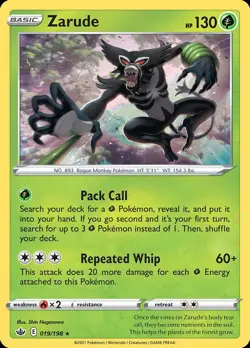 Pokemon Zarude (19/275) Chilling Reign LP HOLO - Image 1