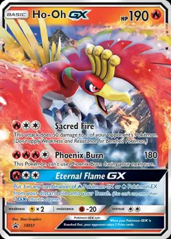 Pokemon Ho-Oh-GX (SM57/251) SM Black Star Promos NM HOLO - Image 1