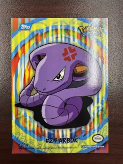 2000 Topps TV Animation Series 2 Arbok #24 4 Of 10 Sticker Puzzle Flying Pikachu - Image 1