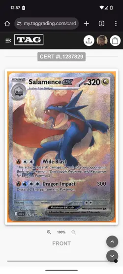 Salamence ex 187/159 Special Illustration Rare Journey Together Pokemon Tag 10 - Image 5