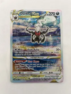 Darkrai Vstar Crown Zenith: Galarian Gallery Gg50/Gg70 Holo Ultra Pokemon TCG - Image 1