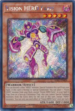 Vision HERO Faris - RA01-EN004 - Platinum Secret Rare - Yugioh - Image 1