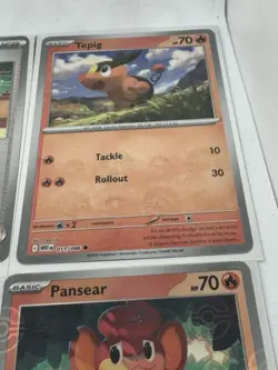 Pokemon Black Bolt White Flare Poke Ball Lot of 6 - Gothica Tepig Pansear - Image 5