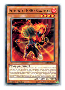 Elemental Hero Blazeman - LEHD-ENA16 - Common - 1st Edition - Yugioh - Image 1