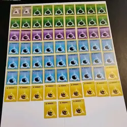 Pokemon Cards-Base Set 2-Energy-lot of 66-Common-Uncommon-NM-MP #M - Image 1