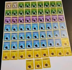 Pokemon Cards-Base Set 2-Energy-lot of 66-Common-Uncommon-NM-MP #M - Image 3