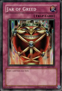 Jar Of Greed - Super Rare LON-047 - MP - YuGiOh - Image 1