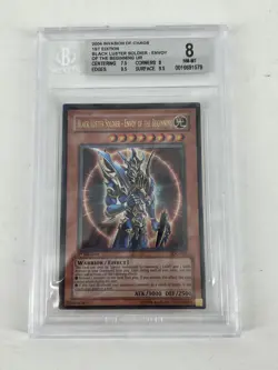 YuGiOh Black Luster Soldier Envoy of the Beginning 1st Edition #IOC-025 BGS 8 - Image 1