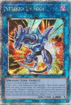 Yugioh! Striker Dragon - RA01-EN046 - Quarter Century Secret Rare - 1st Edition - Image 1