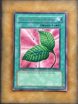Yugioh Goblin's Secret Remedy LOB-099 Rare 1st Ed North American LP - Image 1