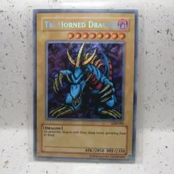 Tri-Horned Dragon LOB-000 Unlimited Secret Rare Near Mint NM - Image 1