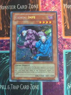 Yu-Gi-Oh! Gemini Imps PP01-EN005 Unlimited Secret Rare NM - Image 1