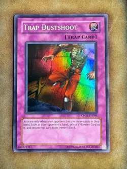 Yugioh x1 Trap Dustshoot CP05-EN005 Super Rare English VLP - Image 1