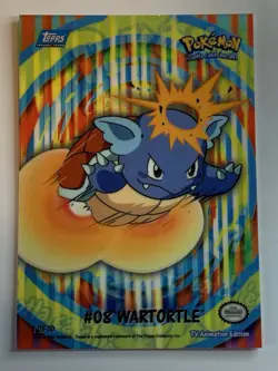 2000 Topps Pokemon TV Wartortle #08 Stick-Ons Sticker 1 of 10 (A) - Image 1