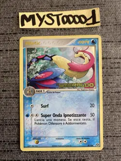 Carte Pokemon Milotic 8/106 RARE HOLO BLEED STAMPED Ex Emeraude ITALIEN Occasion - Image 1