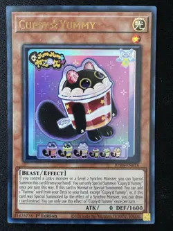 Yugioh! 1x Cupsy☆Yummy JUSH-EN016 Ultra Rare 1st Ed NM - Image 1