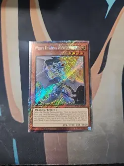 White Dragon Wyverburster Platinum Secret RA04-EN203 1st Ed NM Yugioh - Image 1