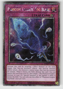 Phantom Knights' Fog Blade Yugioh RA04-EN264 Platinum Secret Rare PSR NM - Image 1