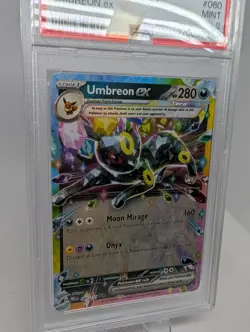 UMBREON EX PSA 9 2025 POKEMON SV PRISMATIC EVOLUTIONS #060 MINT GRADED TCG CARD - Image 2