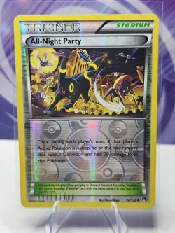 All-Night Party 96/122 XY Breakpoint Reverse Holo Pokemon Card - Image 1