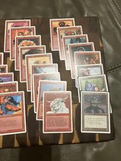 Magic The Gathering 4th Edition - Vintage MTG - 35 Card - Red Lot 1 - Image 3