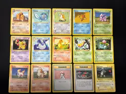 Pokemon Base Set Rare Shadowless 15 Cards Charmander Kadabra Ivysaur Dugtrio LP - Image 1