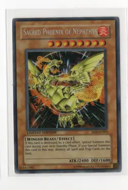 Yugioh Sacred Phoenix of Nephthys EEN-ENSE3 Secret Rare MP - Image 1