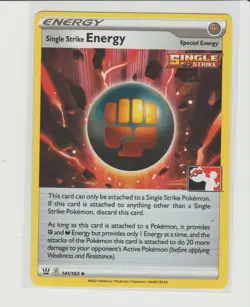 Single Strike Energy Promo Pokemon Card Prize Pack Series 1 141/163 - Image 1