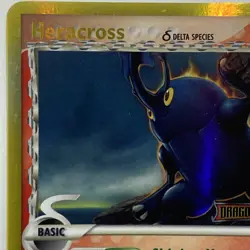 Heracross - Pokemon Card - Dragon Frontiers 3/101 - Ultra Rare Holo STAMP - LP - Image 3