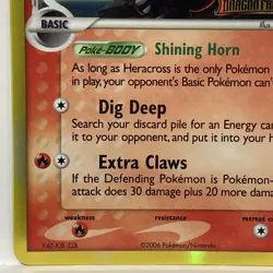 Heracross - Pokemon Card - Dragon Frontiers 3/101 - Ultra Rare Holo STAMP - LP - Image 5