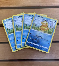 Pokemon TCG Astral Radiance Psyduck Common Card 028/189 Playset X 4 - Image 1