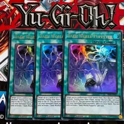 3 X SR13-EN025 DARK WORLD PUPPETRY ULTRA RARE 1ST EDITION YuGiOh CARD NM - Image 1