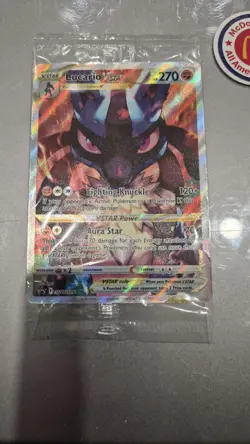 Pokemon Lucario VSTAR SWSH291 Cards Sword & Shield Promo, Crow Holo, Sealed - Image 1