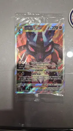 Pokemon Lucario VSTAR SWSH291 Cards Sword & Shield Promo, Crow Holo, Sealed - Image 3